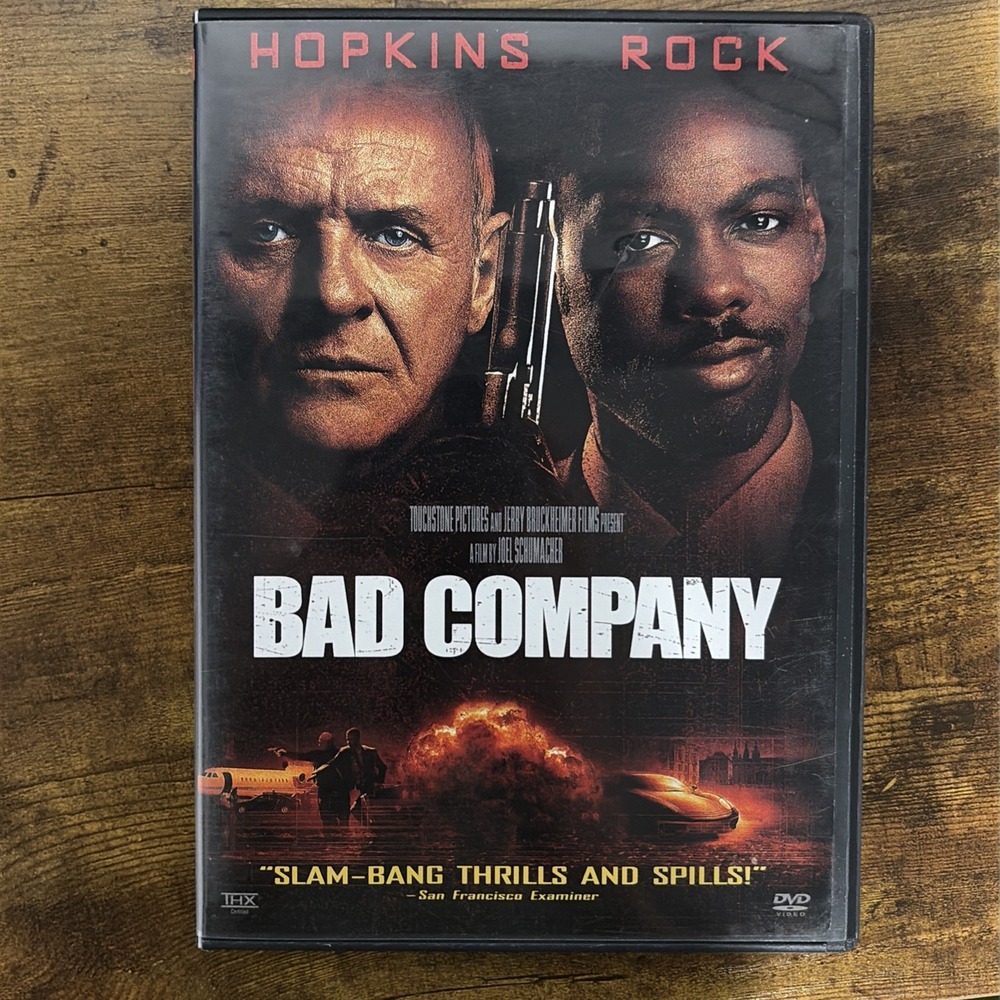Bad Company DVD Anthony Hopkins Chris Rock Action Movie